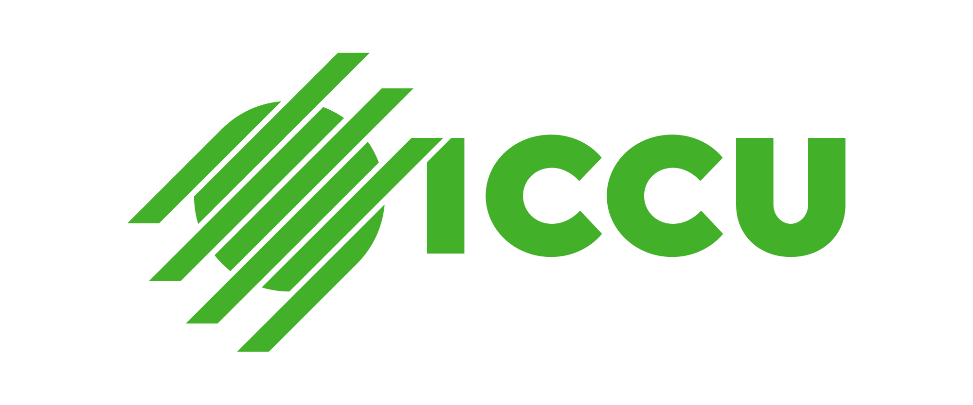 ICCU logo green on a white background